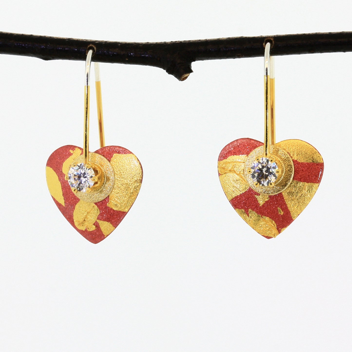 Tiny Heart Earrings--Donation to Domestic Violence Services