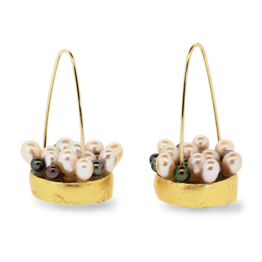 Pearl Nest Earrings