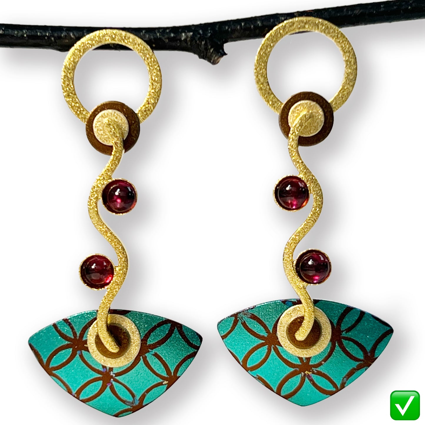 Niobium Lace Wave Earrings 2025