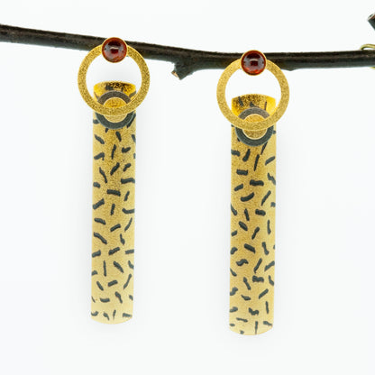 Medium Posted Bar Earrings