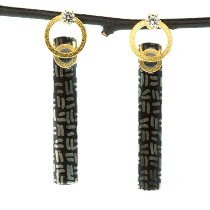 Medium Posted Bar Earrings